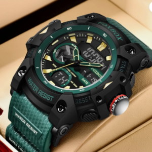 Men's Watch Big Dial Quartz Digital Analog Luminous Waterproof Sport Wristwatch